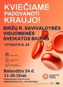 Kviečiame padovanoti kraujo