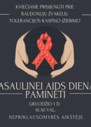Kviečiame Pasaulinę AIDS dieną minėti kartu