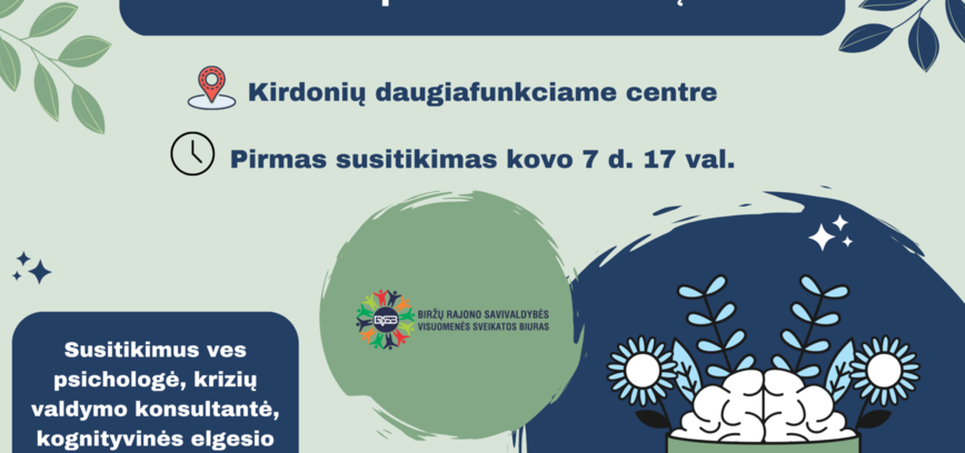 Psichologinės gerovės stiprinimas Kirdonių bendruomenei