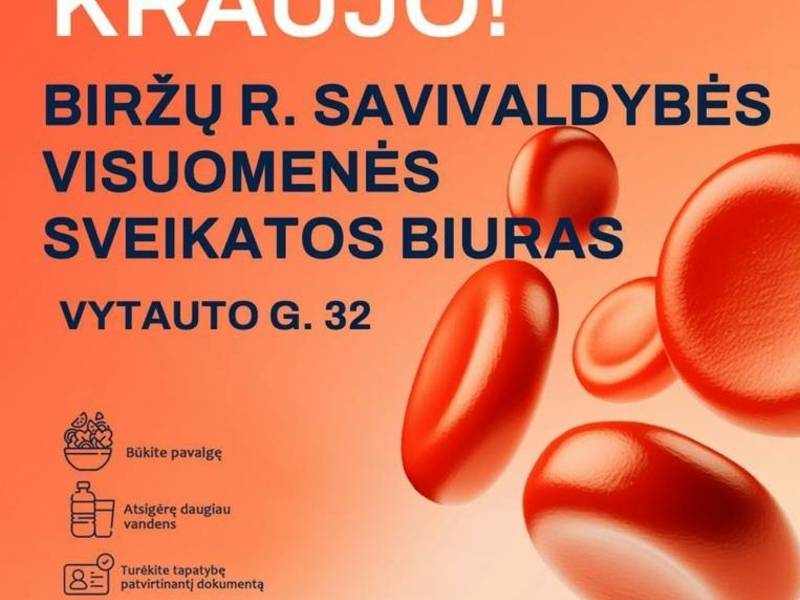 Kviečiame padovanoti kraujo
