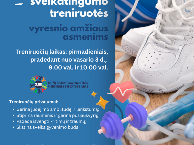 Funkcinės sveikatingumo treniruotės vyresnio amžiaus asmenims